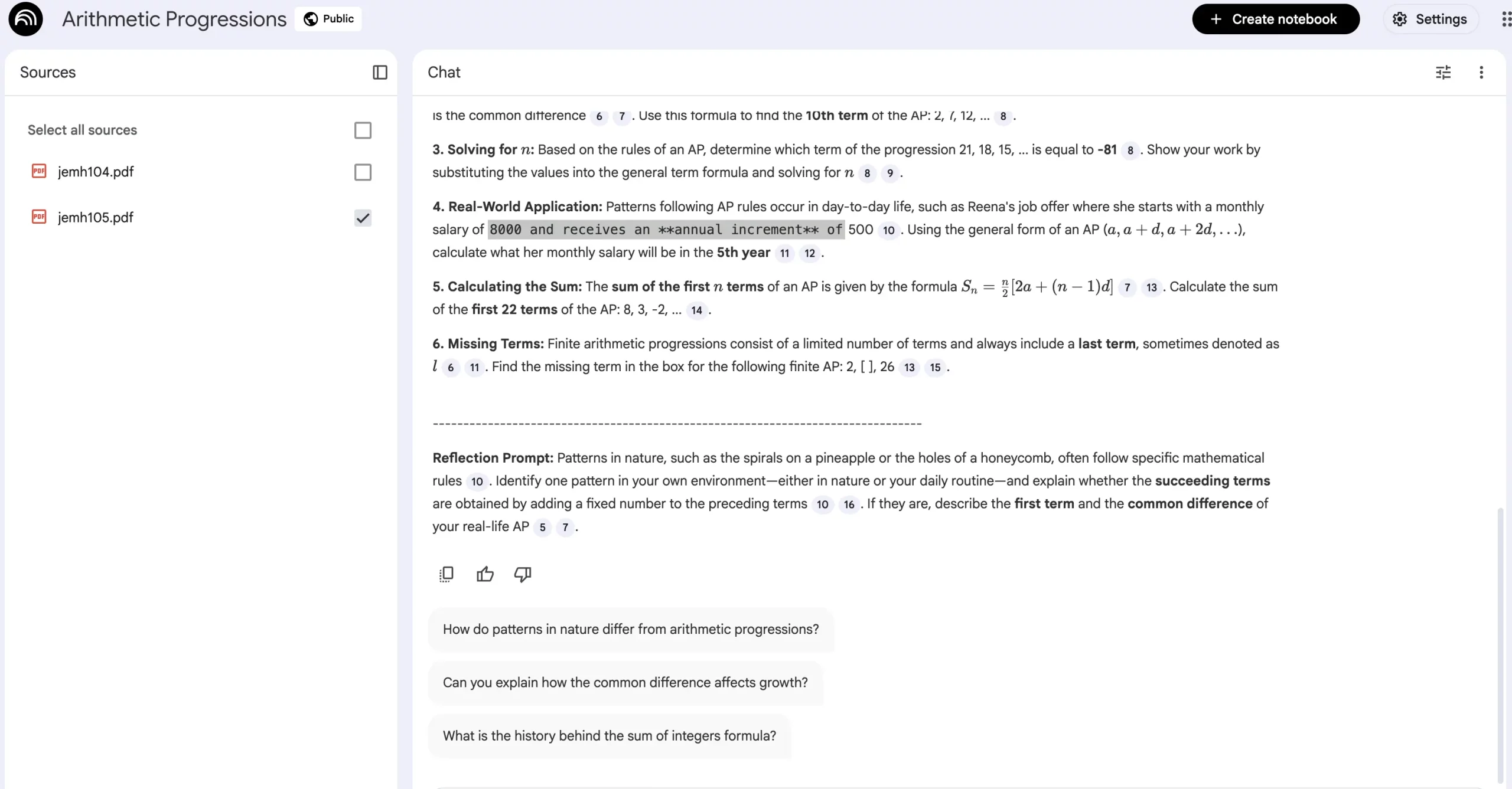NotebookLM Homework prompt