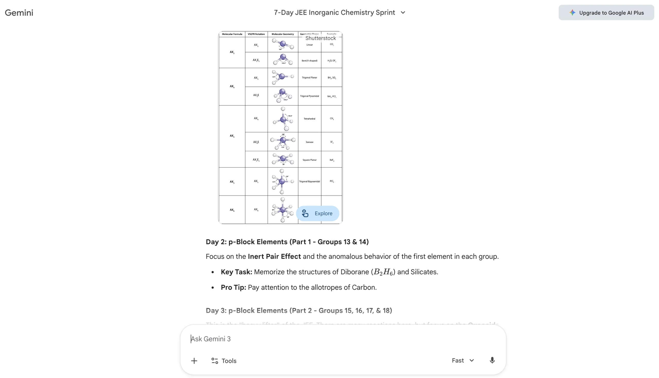 JEE preparation performance analysis with Gemini