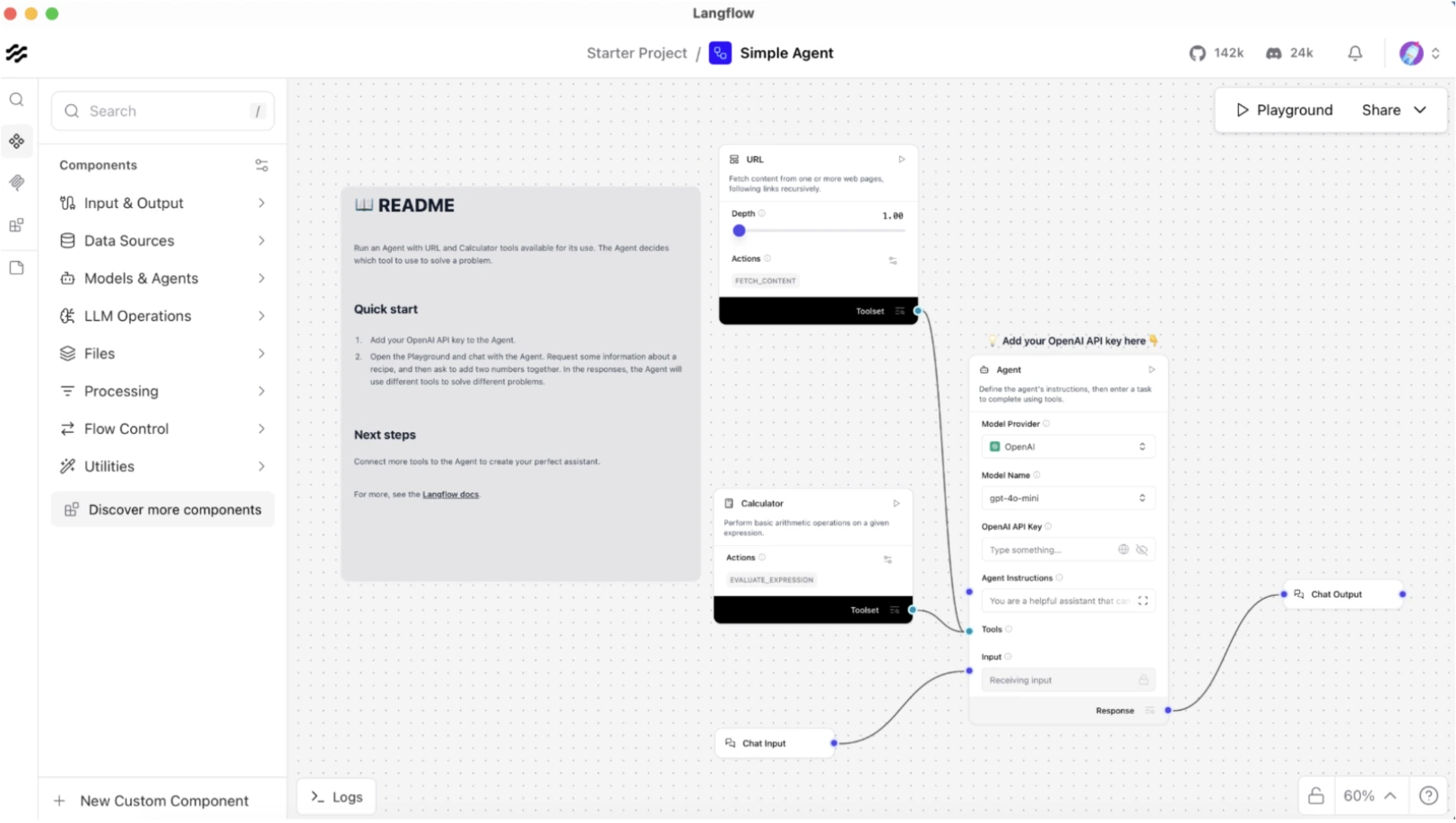The Canvas - LangFlow