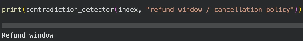 Contradiction Detector