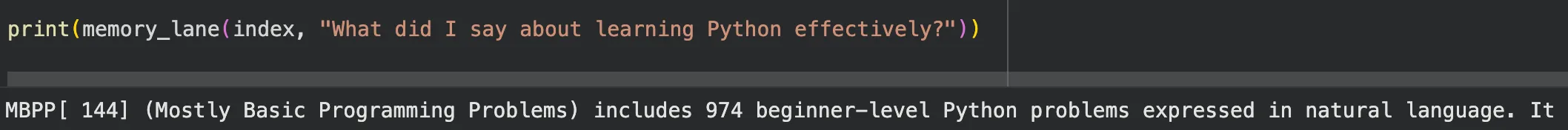 Memory Lane Detector
