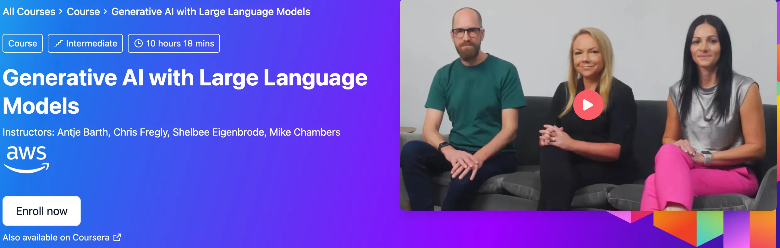 Generative AI with Large Language Models