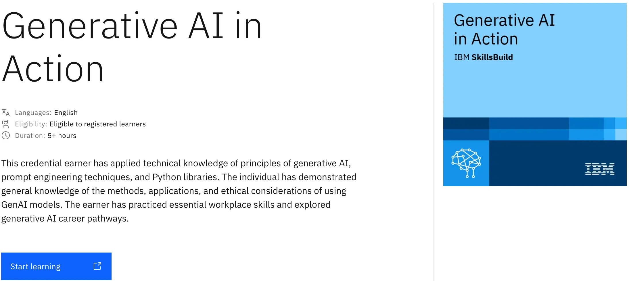 Generative AI in Action