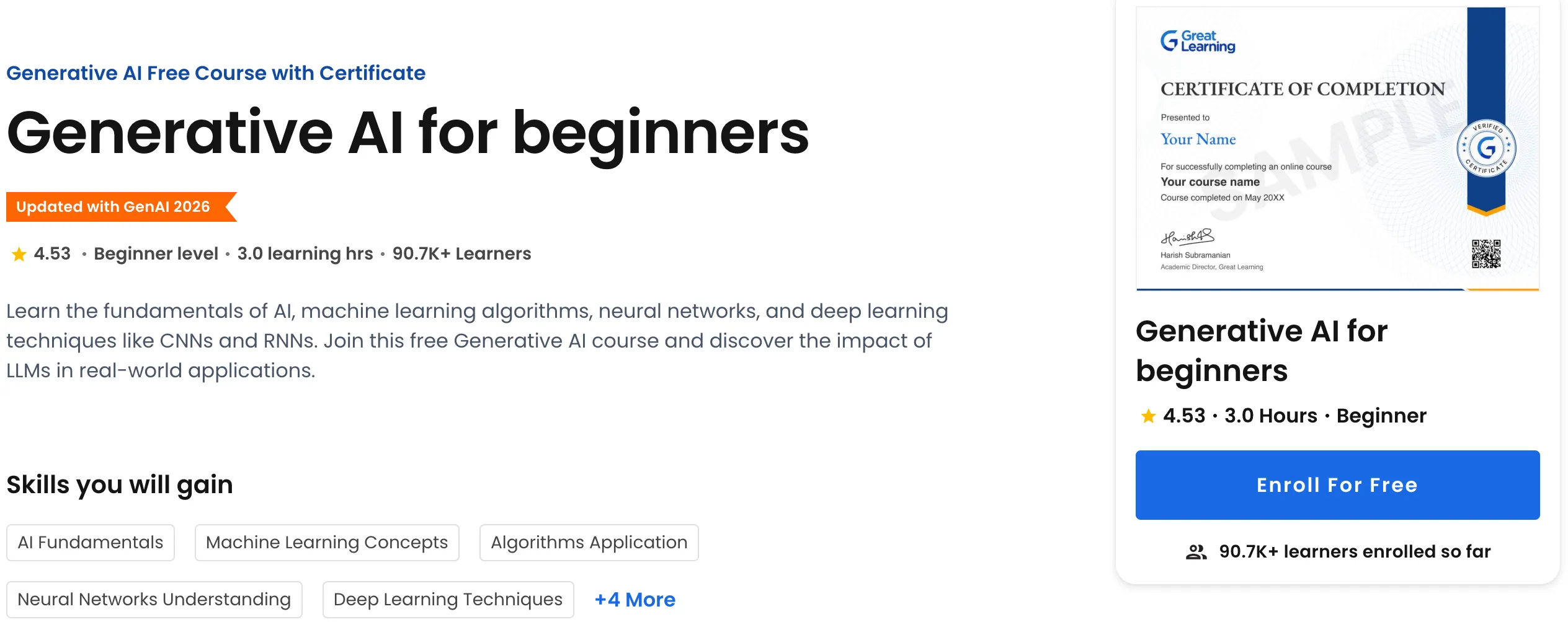 Generative AI for Beginners