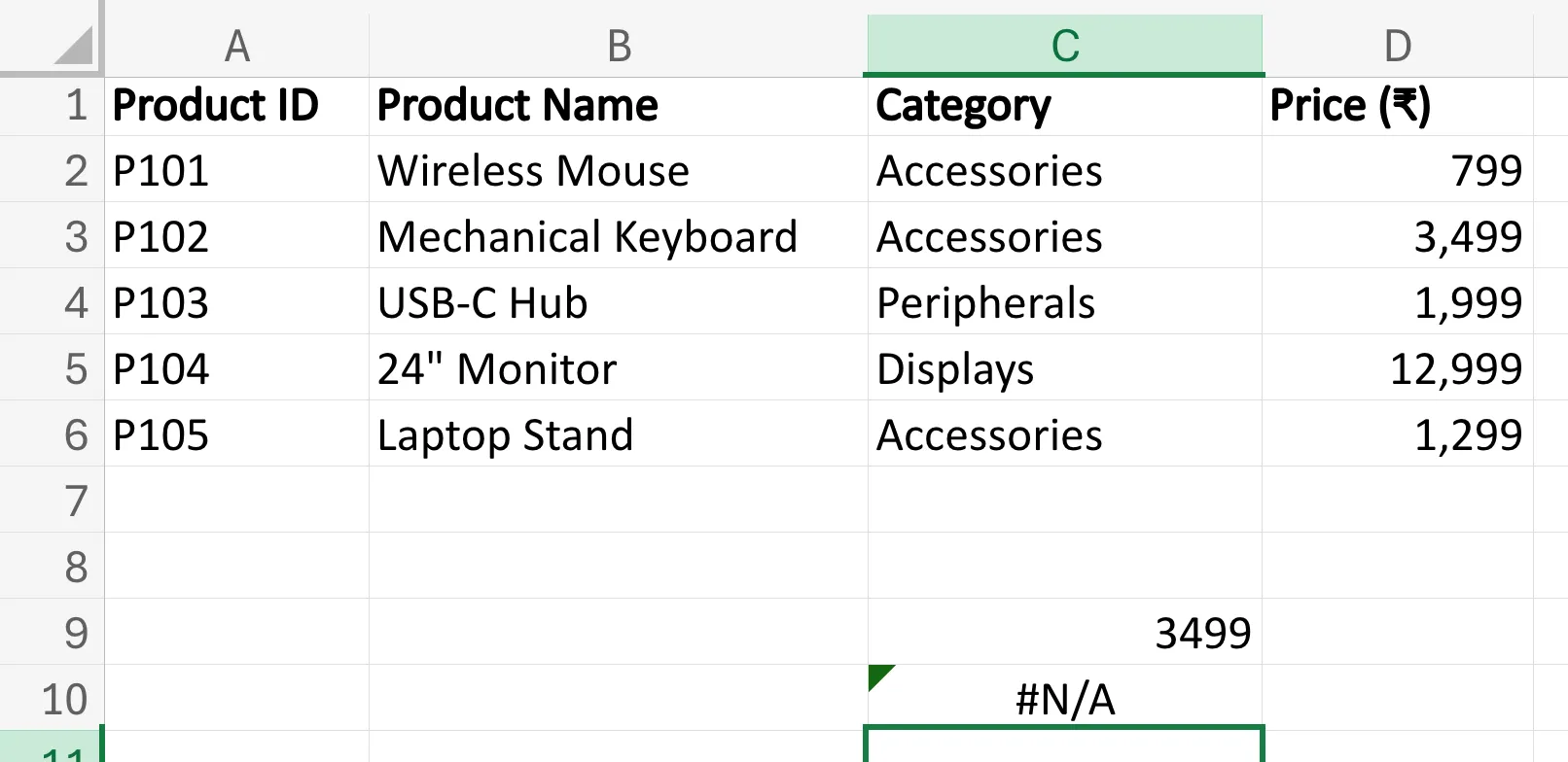 VLOOKUP relative referencing
