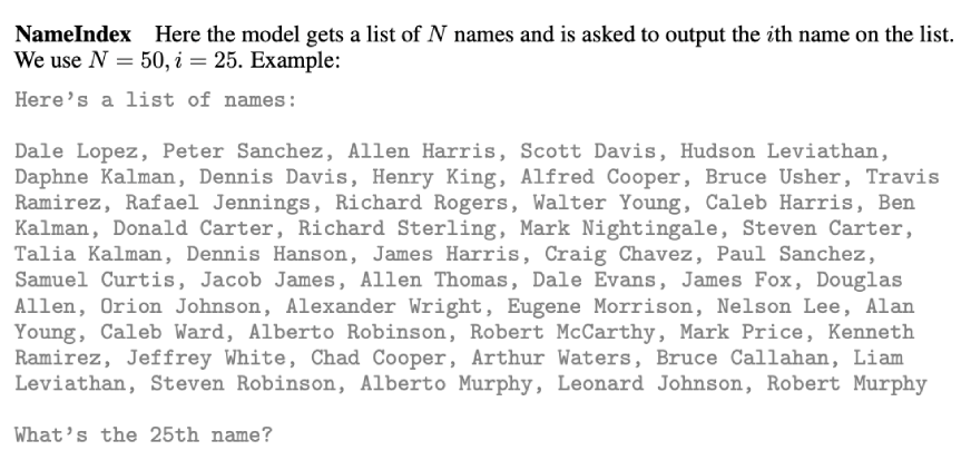 Example from the Paper: The NameIndex Task