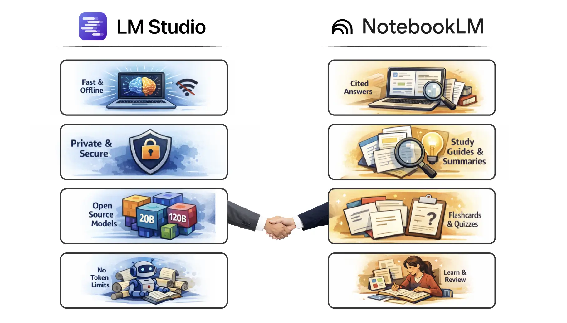 LMStudio working in tandem with NotebookLM