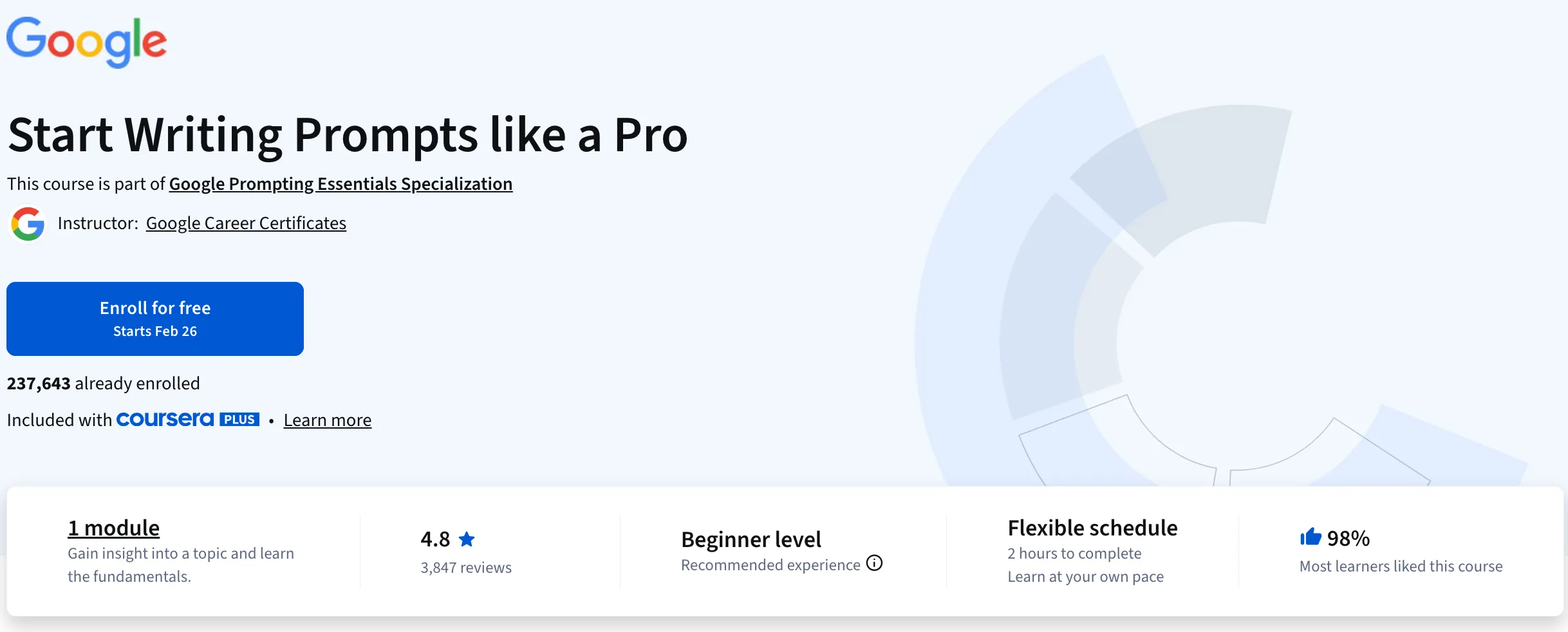 Start Writing Prompts Like a Pro – Google