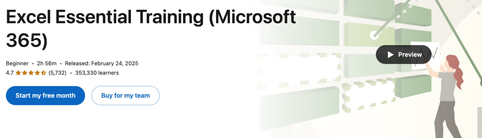 Excel Essential Training (Microsoft 365) – LinkedIn Learning