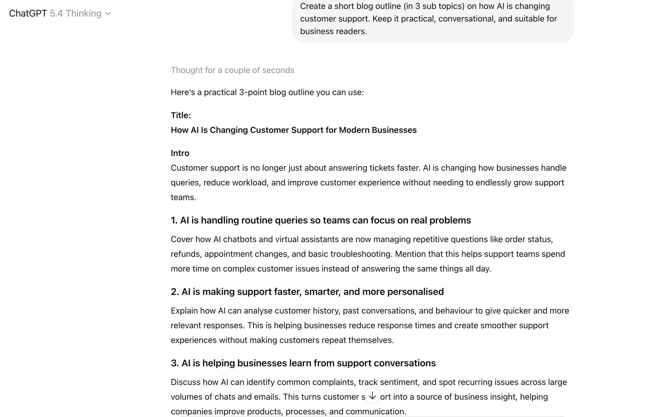 ChatGPT Workflow - Blog Writing and Editing