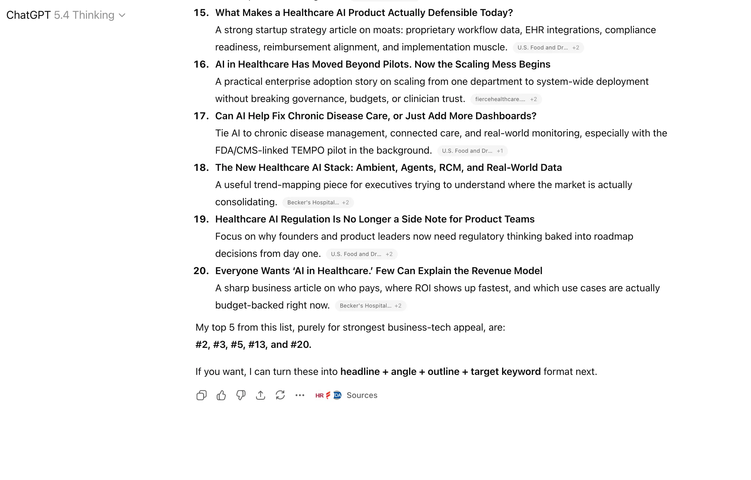 ChatGPT Workflow - Brainstorming