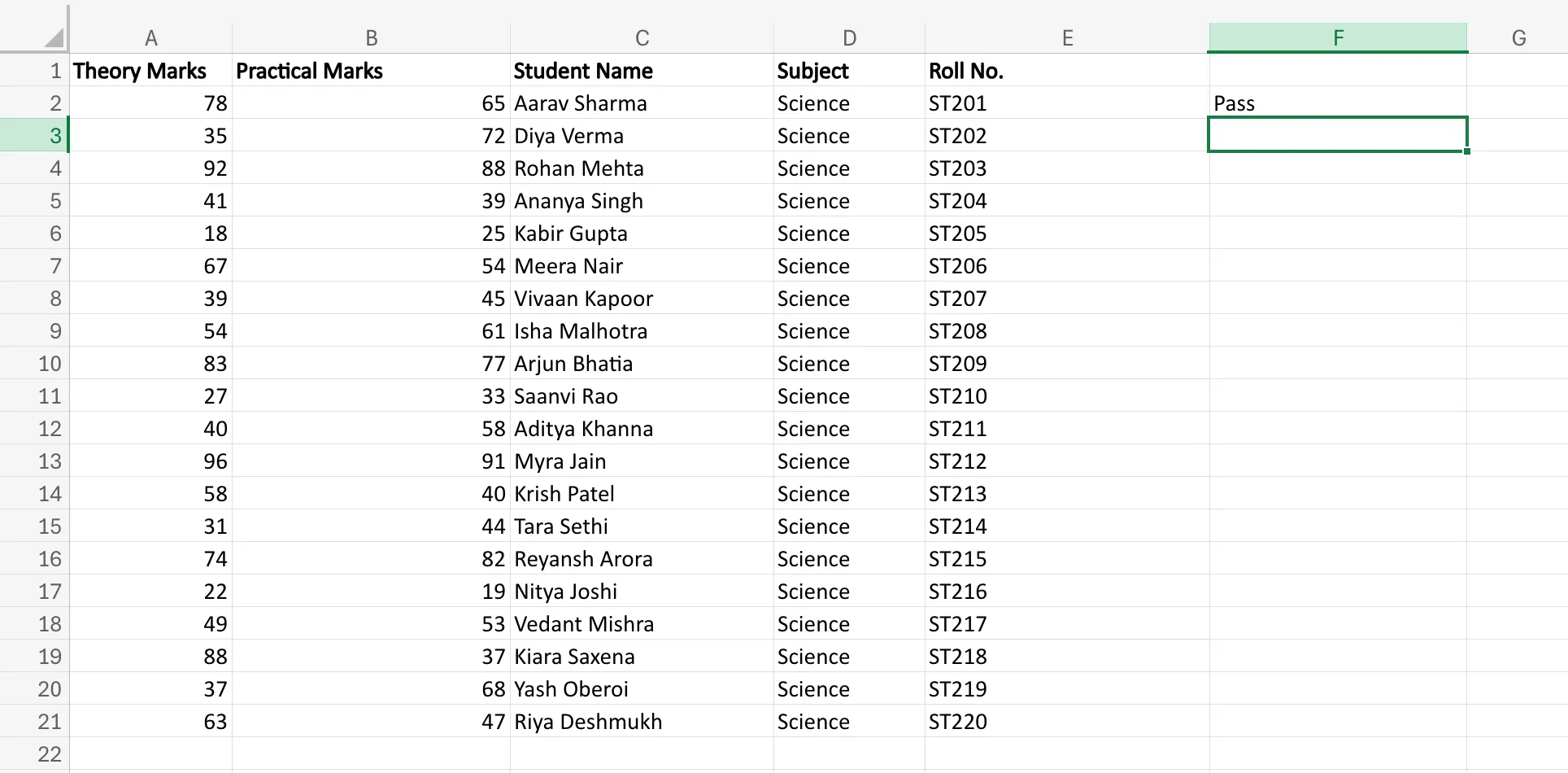 AND Function nested inside IF function in Excel