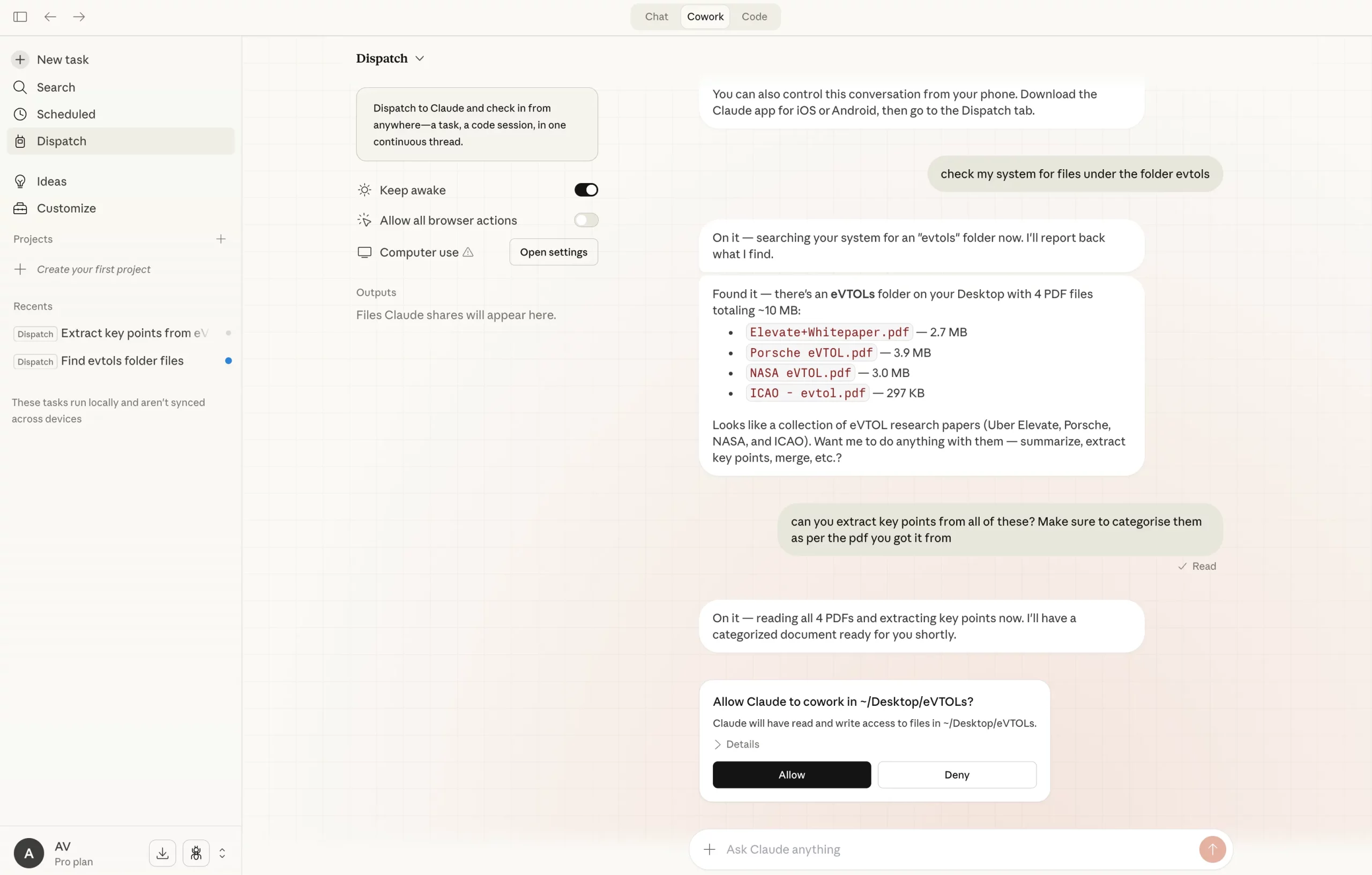 Claude Cowork Dispatch