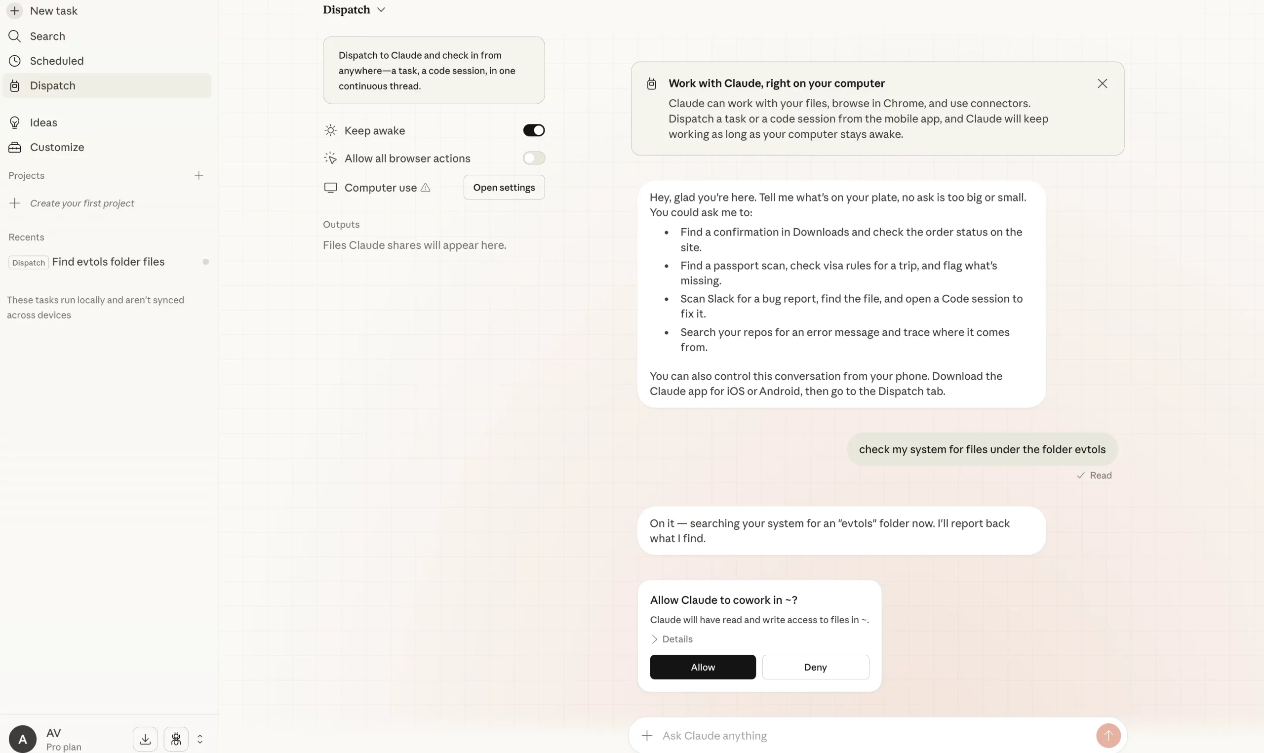 Claude Cowork Dispatch
