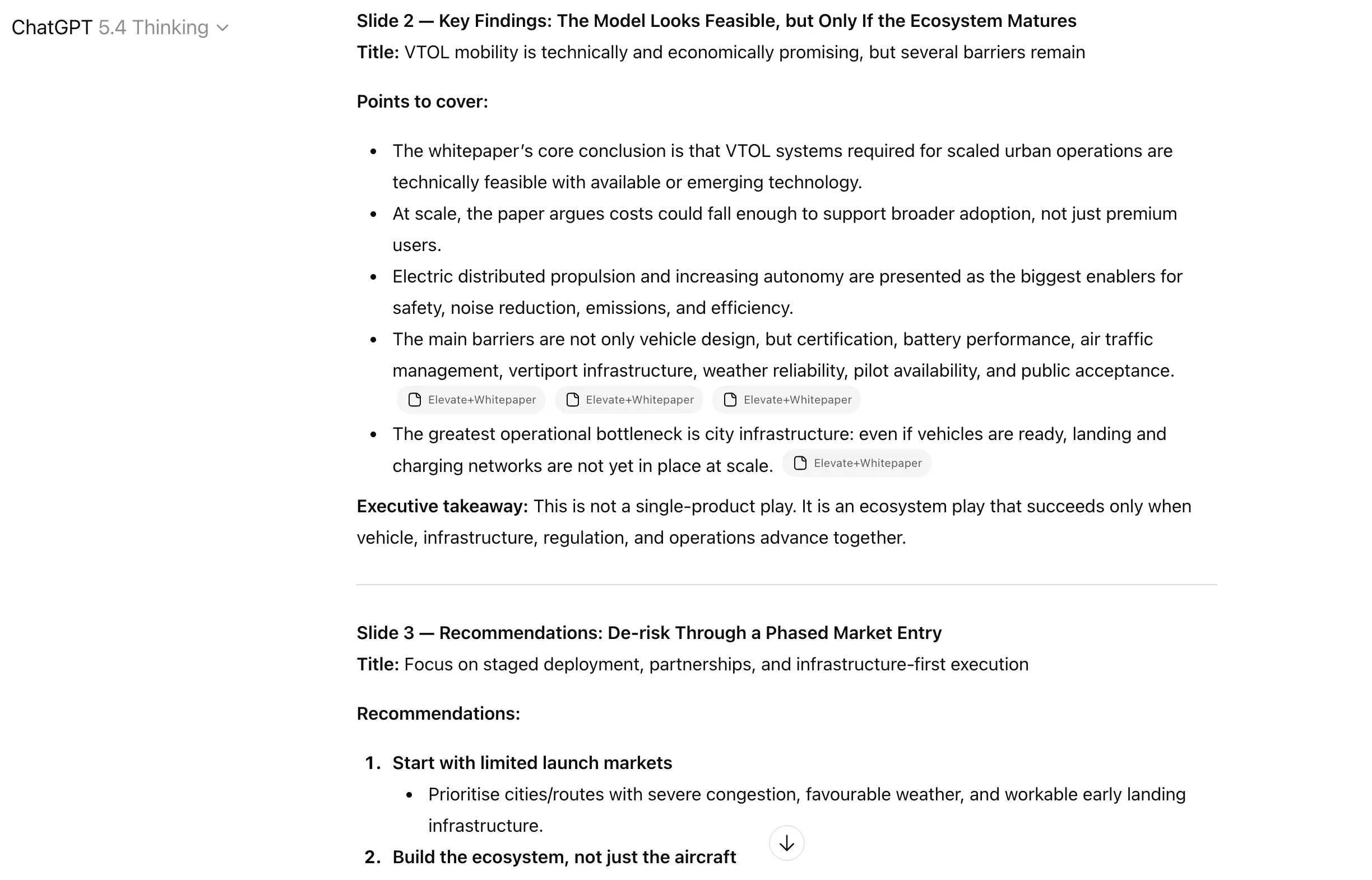 ChatGPT Workflow - Presentation Structure