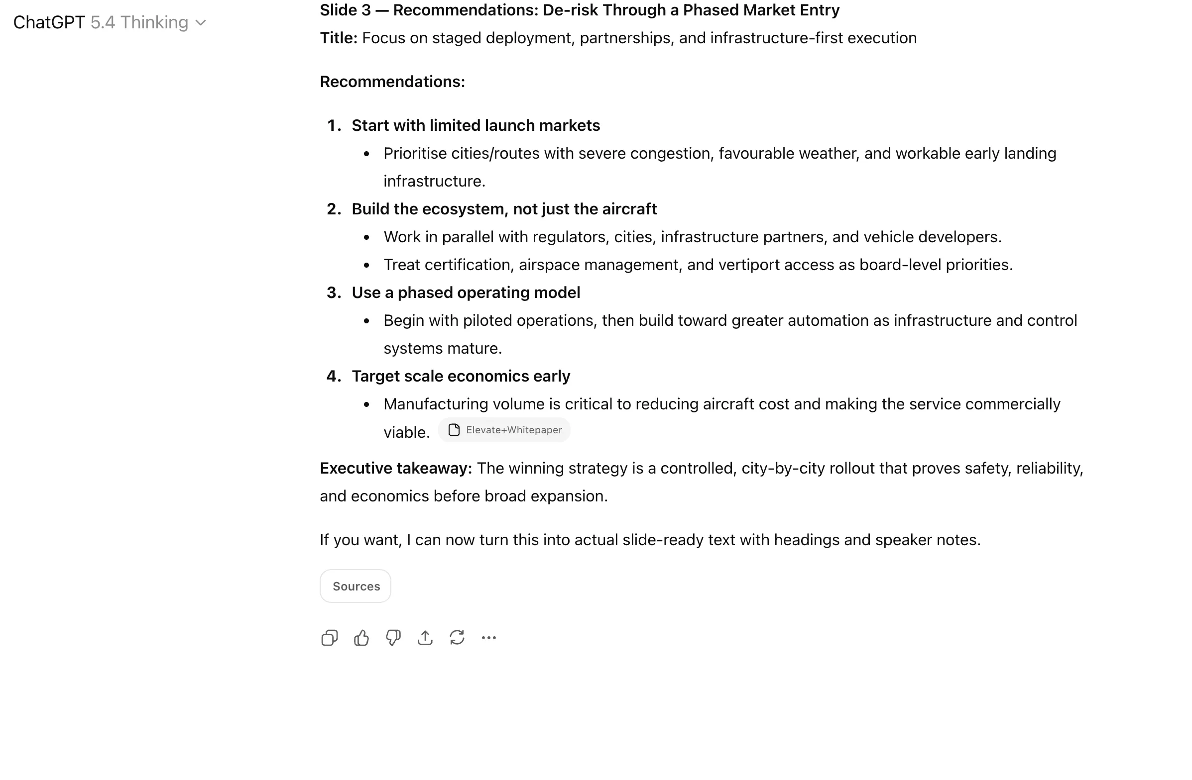 ChatGPT Workflow - Presentation Structure
