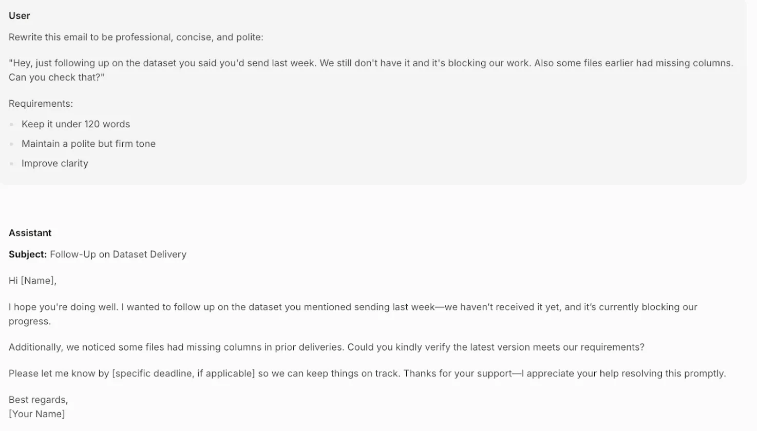 Mistral Small 4 output