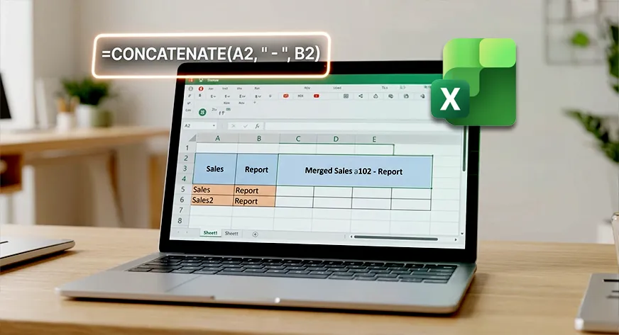 Excel 101: Verschil tussen samenvoegen en combineren van cellen