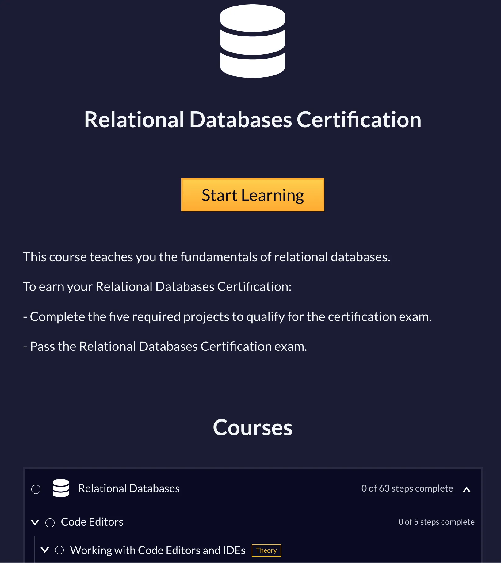 Relational Databases – freeCodeCamp