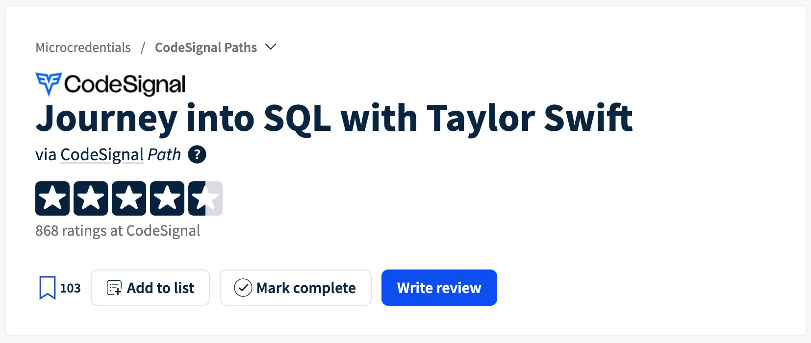 Journey into SQL with Taylor Swift – CodeSignal
