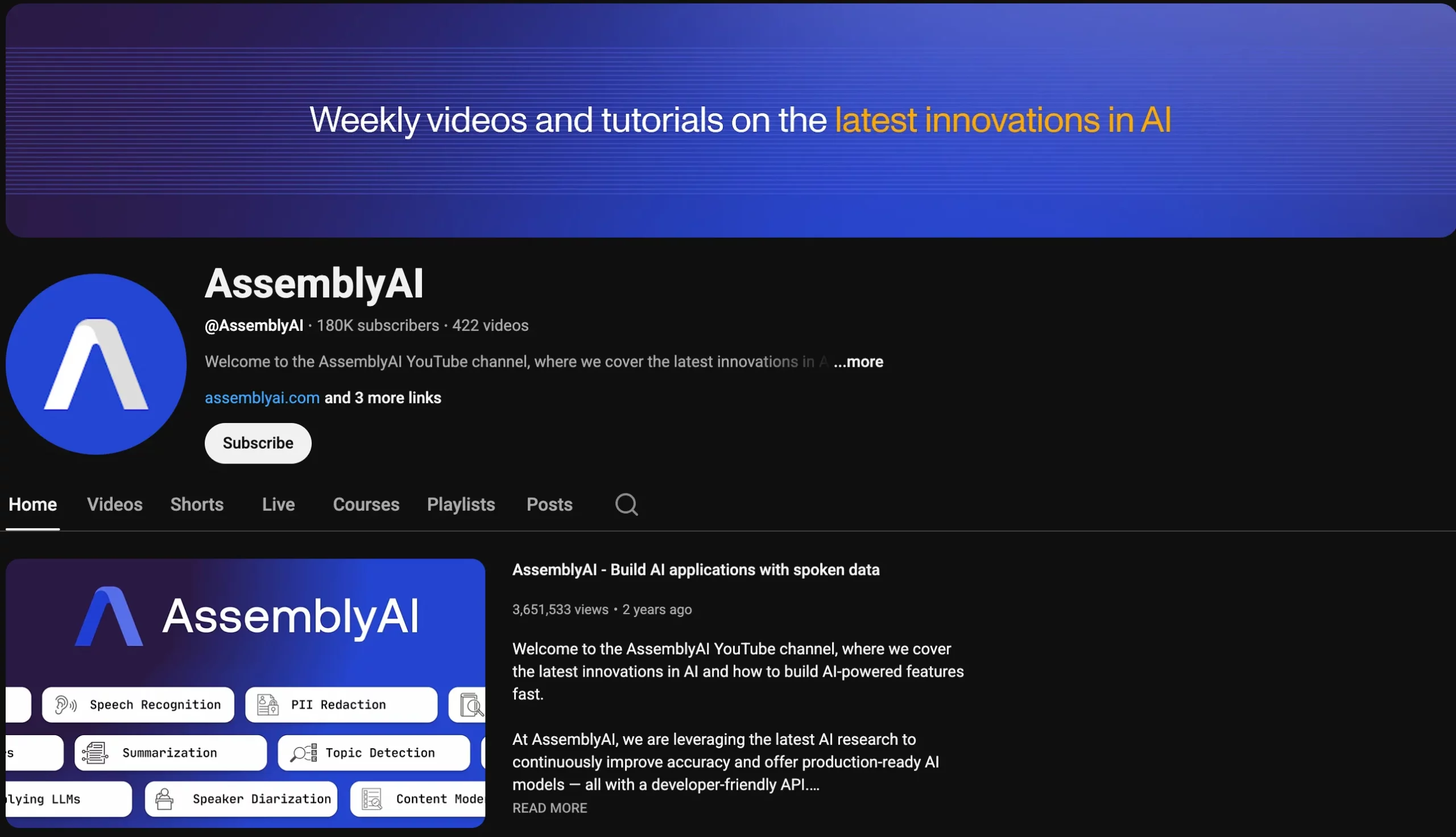 @AssemblyAI | Concise, practical ML explainers
