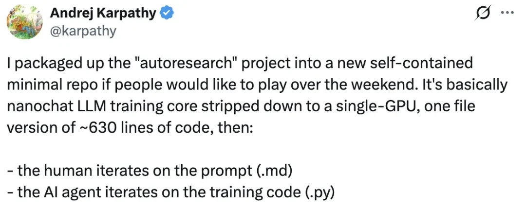 Tweet by Andrej Karpathy