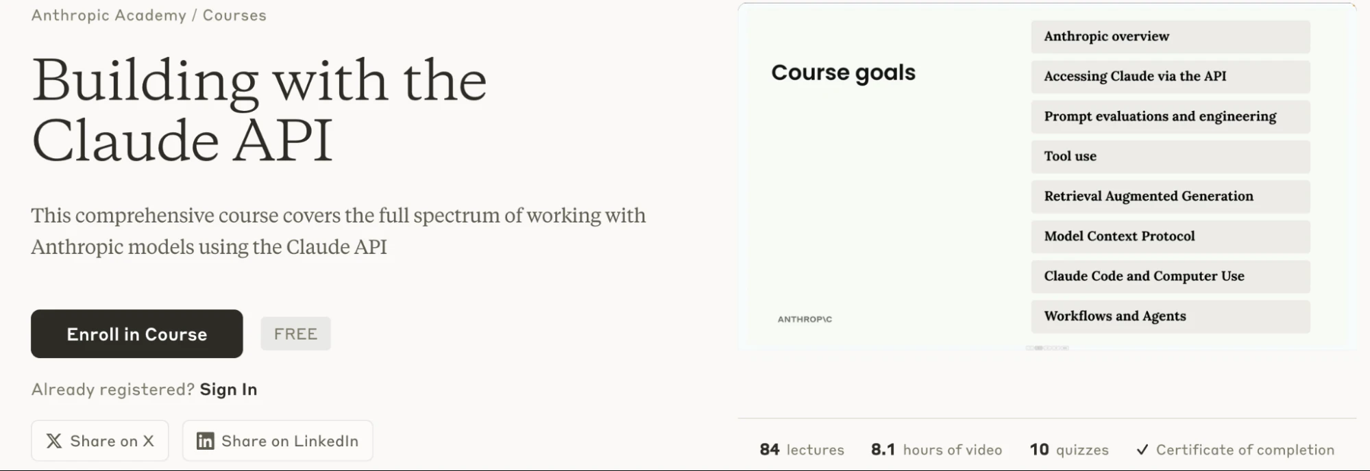 Building with the Claude API – Anthropic