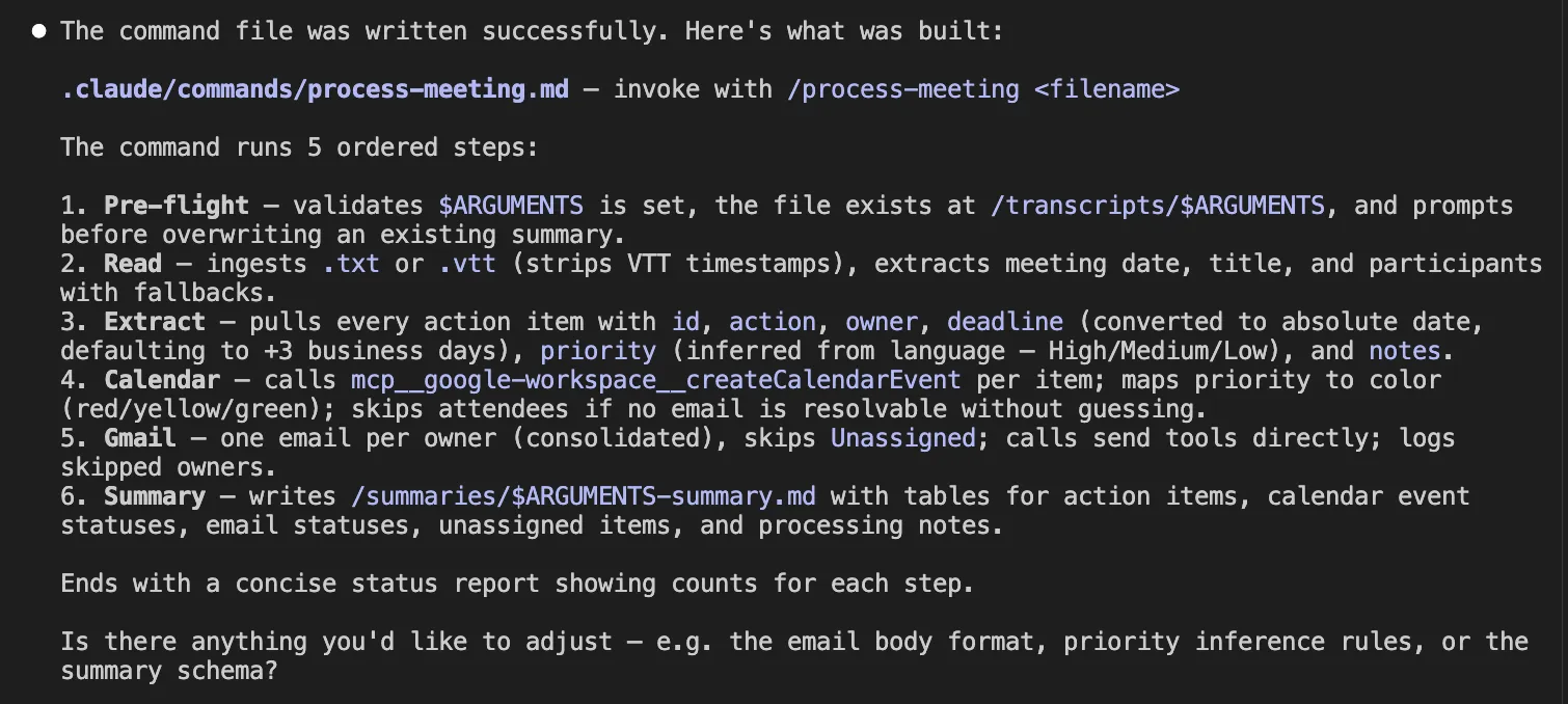 Running the steps sequentially