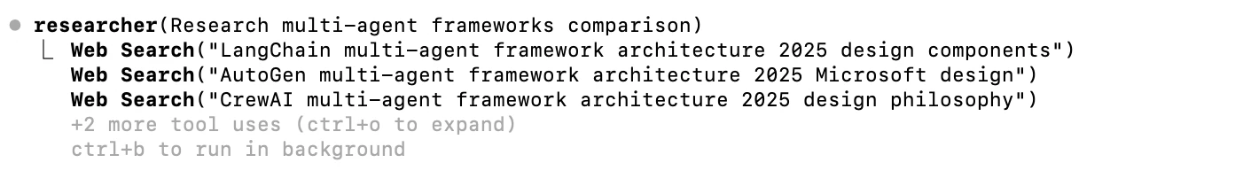 Multiagent research frameworks comparison