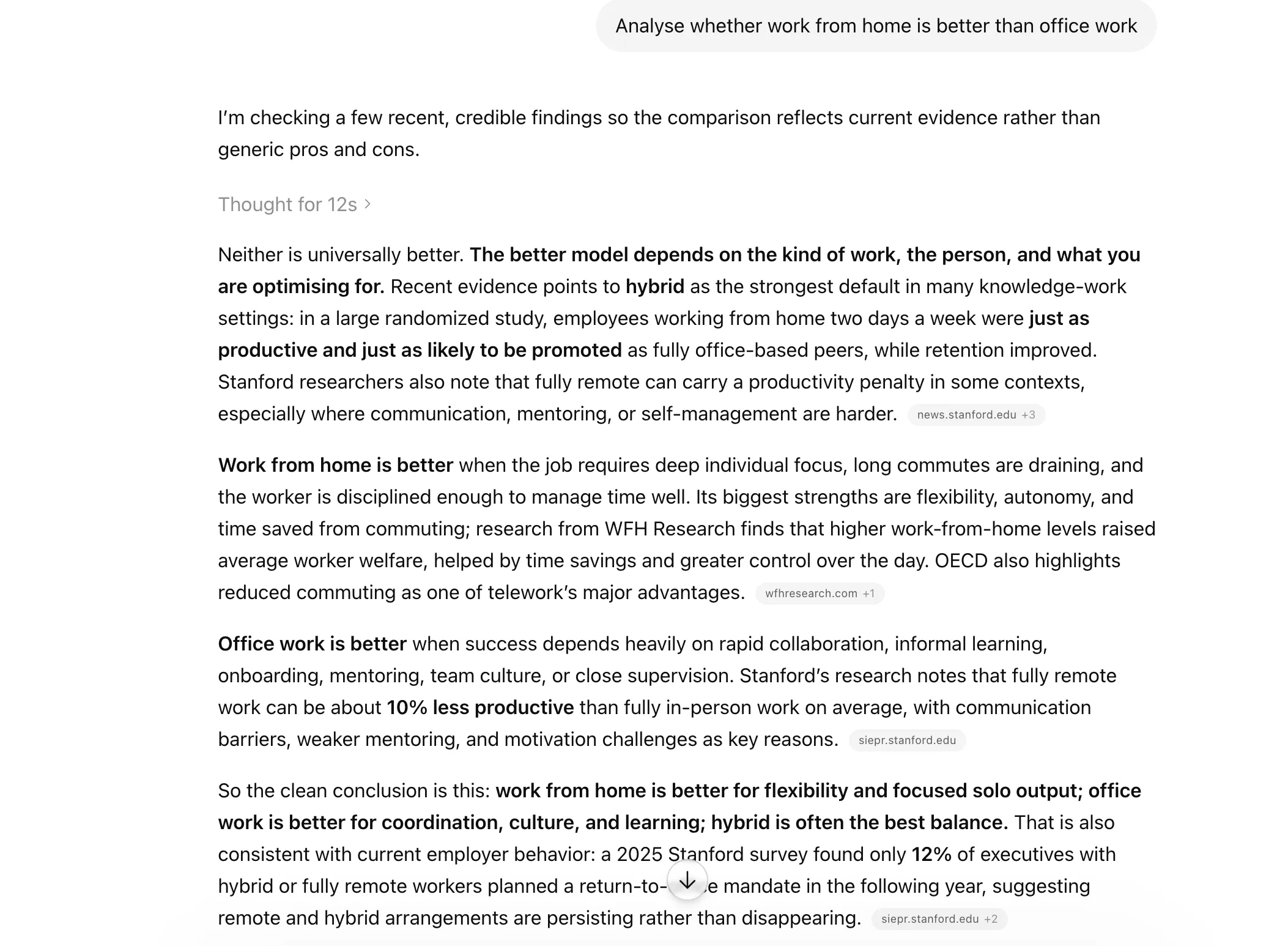 Claude is organized to check the check 