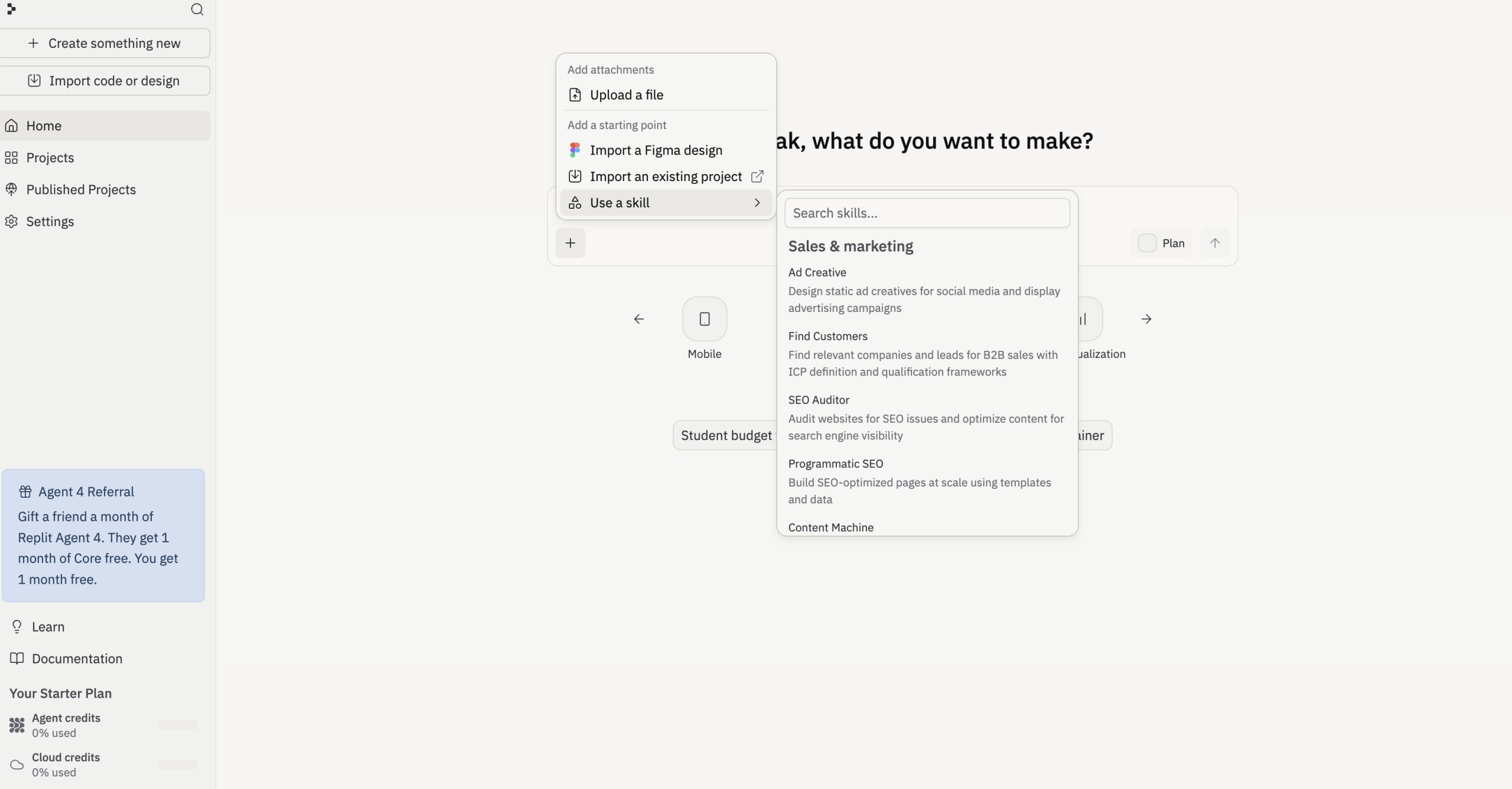 Create your own Replit Agents Skills