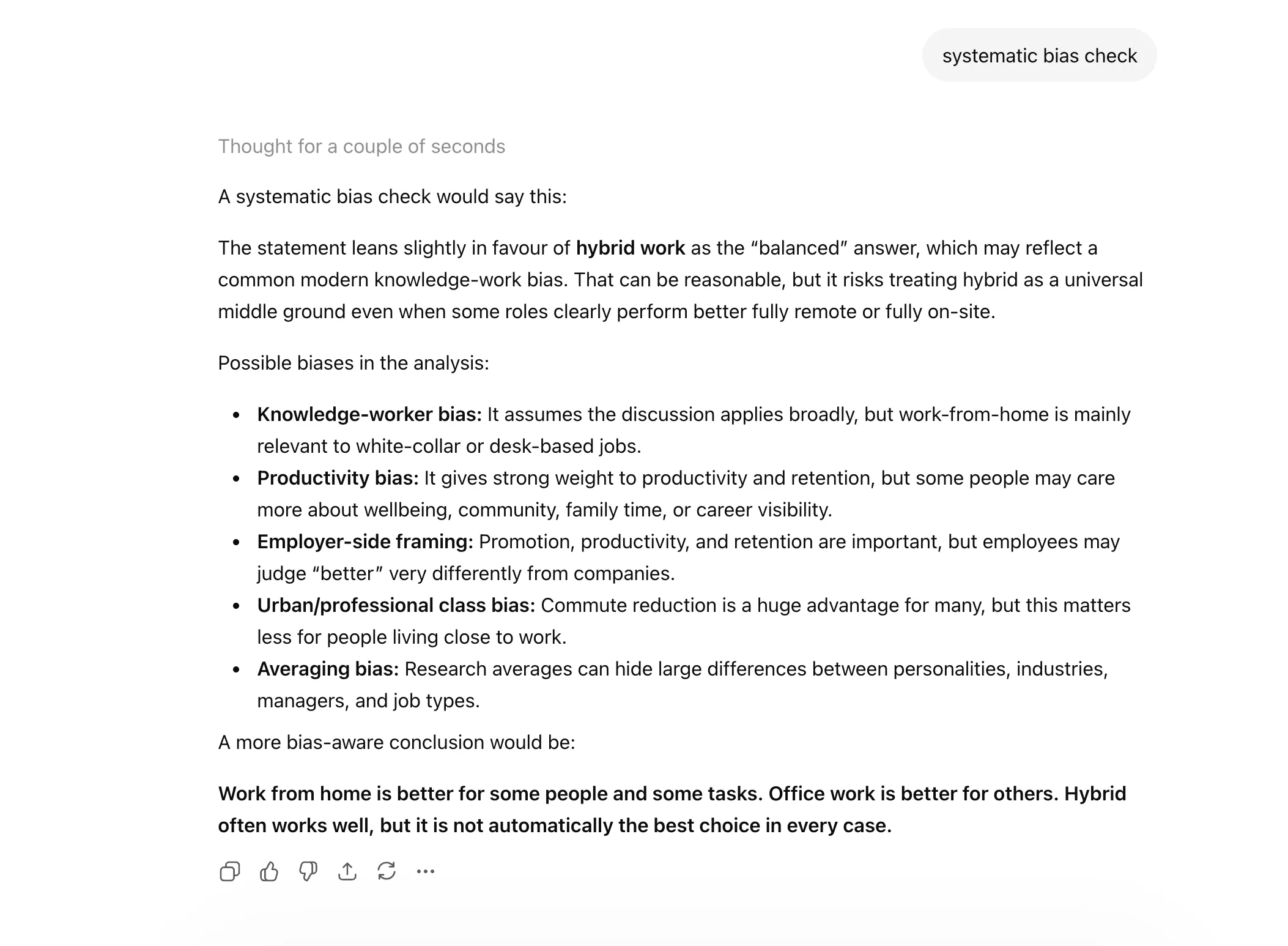 Claude is organized to check the check 