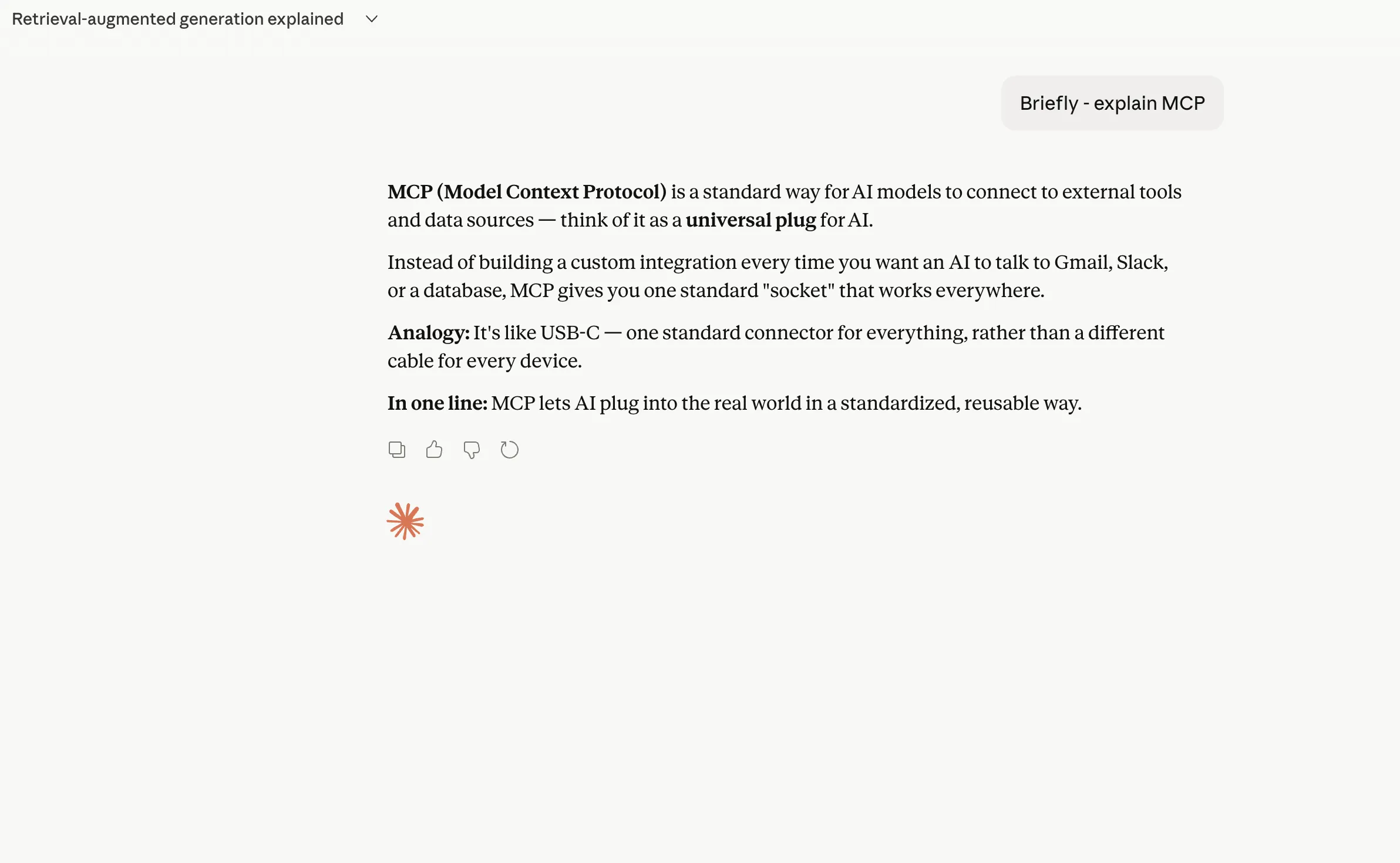 Claude Briefly quickly