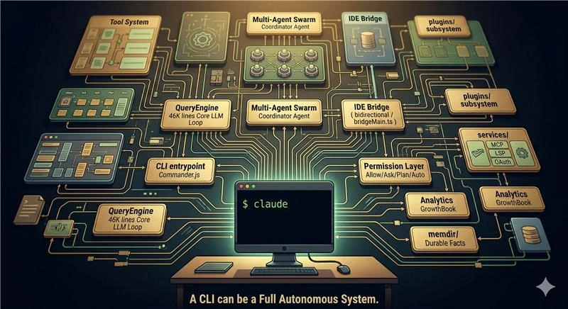 A CLI can be a Full Autonomous System - Claude Code Leak