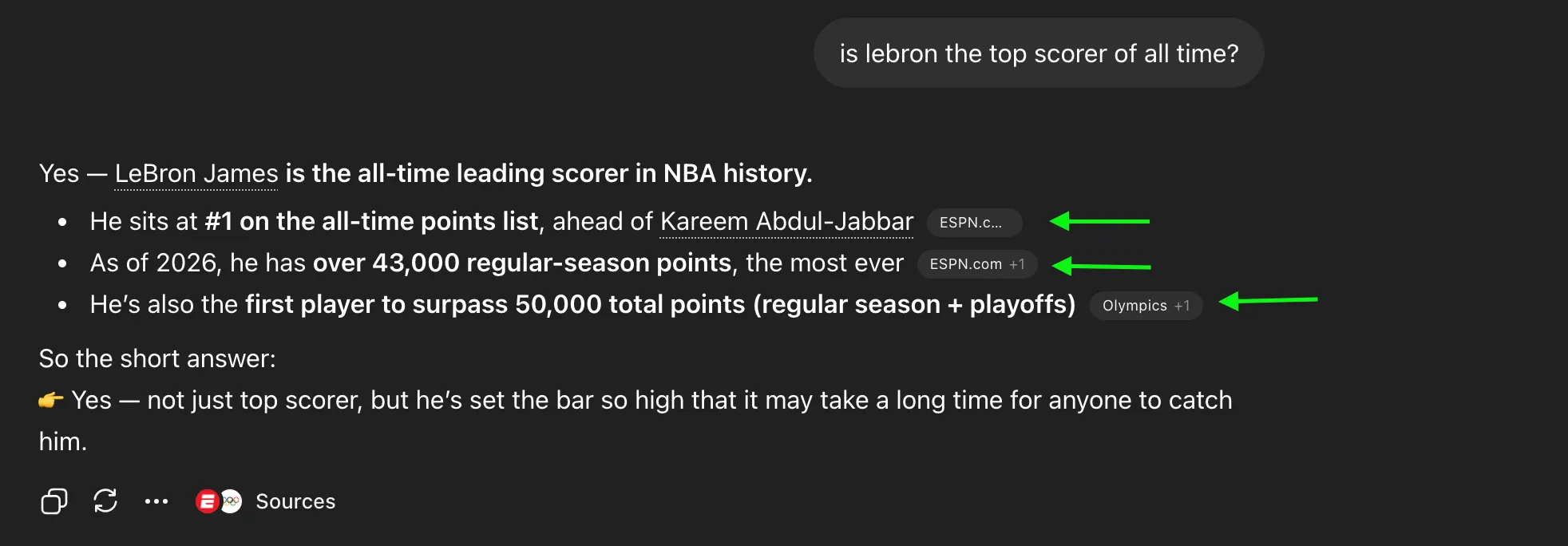 RAG citing information