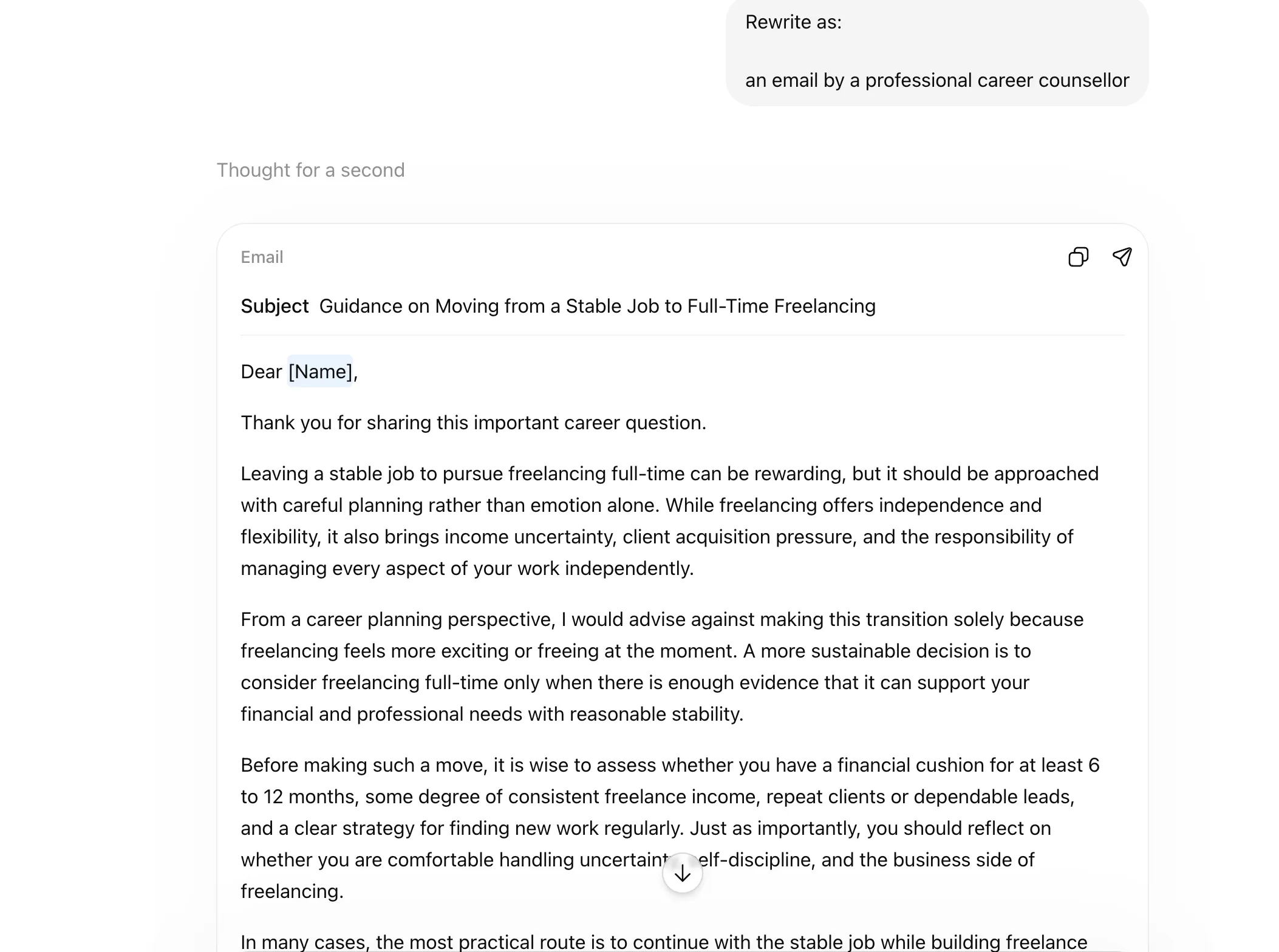 Rewrite as - Claude Shortcuts