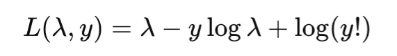 Poisson Negative Log-Likelihood 