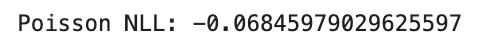 Poisson Negative Log-Likelihood 