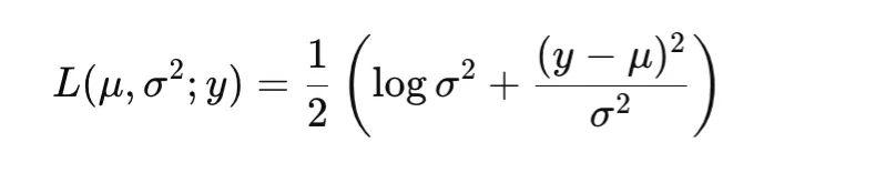 Gaussian negative log-likelihood