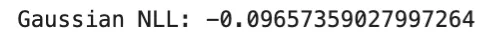 Gaussian negative log-likelihood