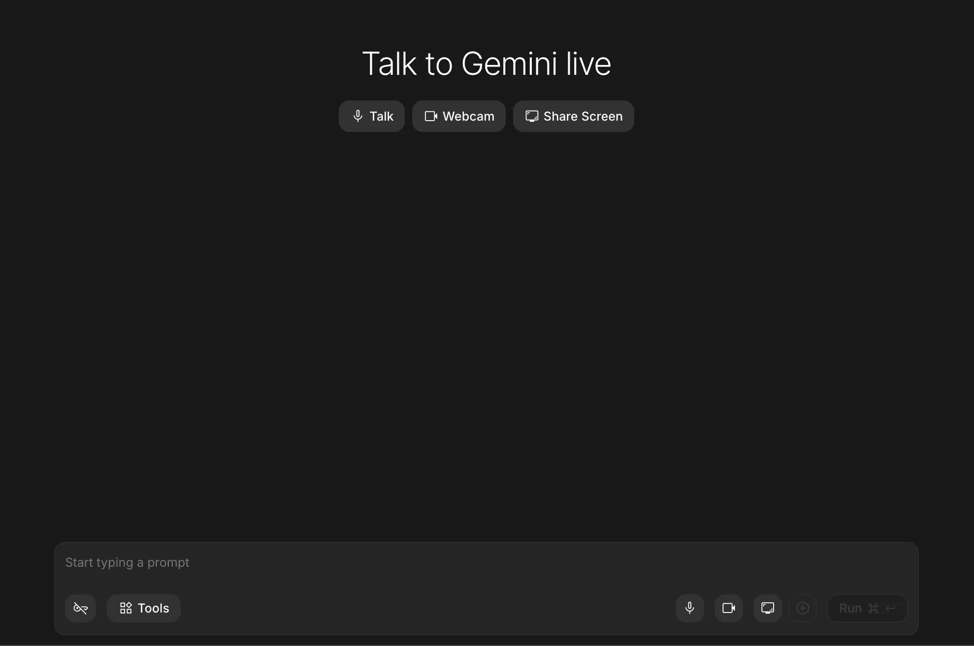 Stream Mode in Googl AI Studio