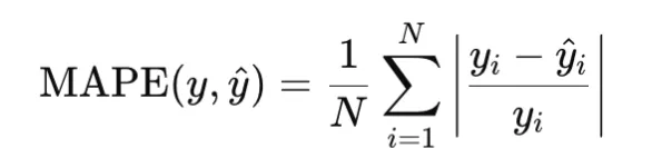 Mean Absolute Percentage Error