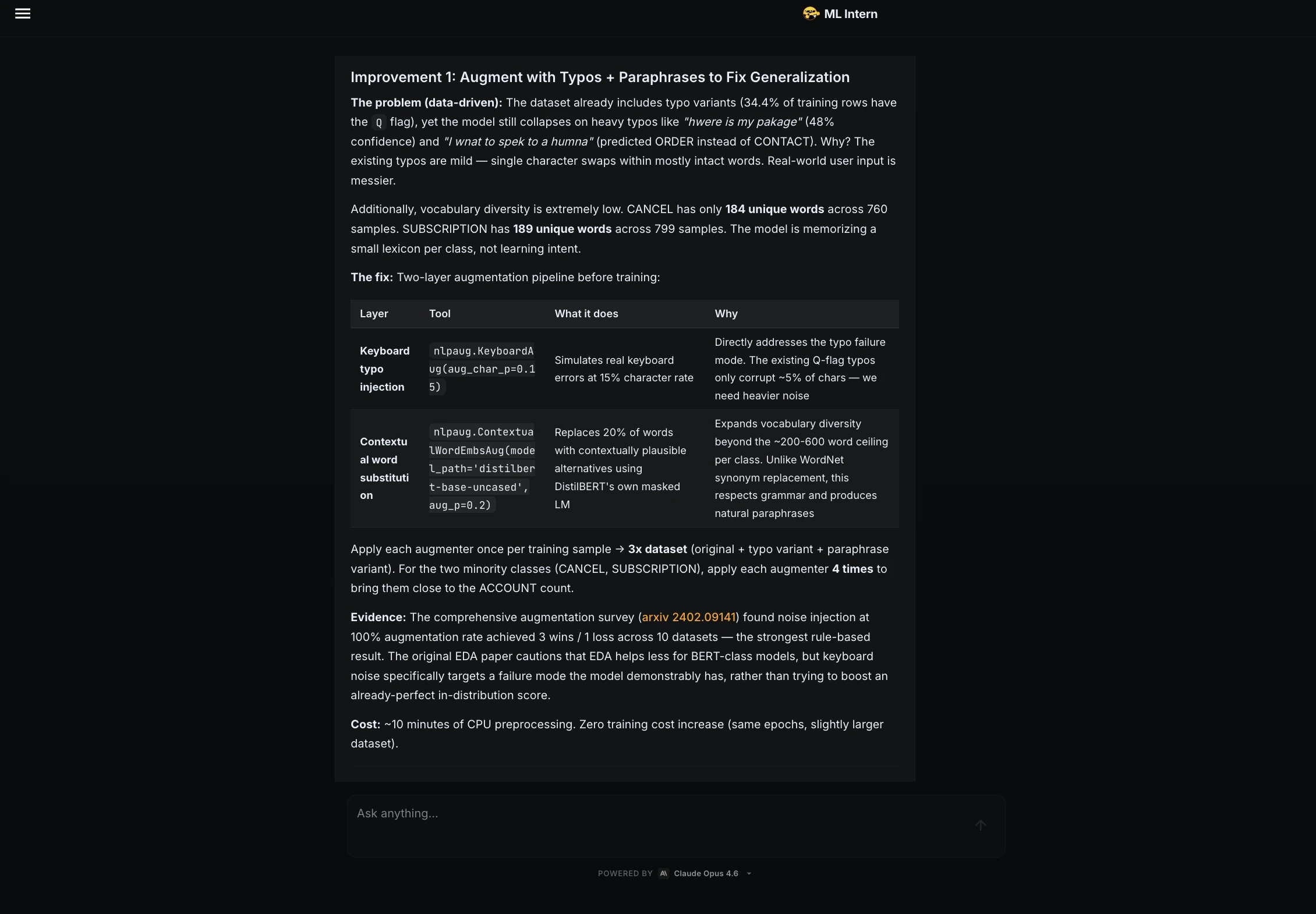 Augment with Typos