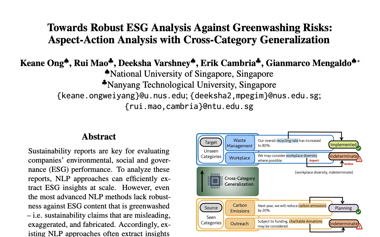 Towards Robust ESG Analysis Against Greenwashing Risks