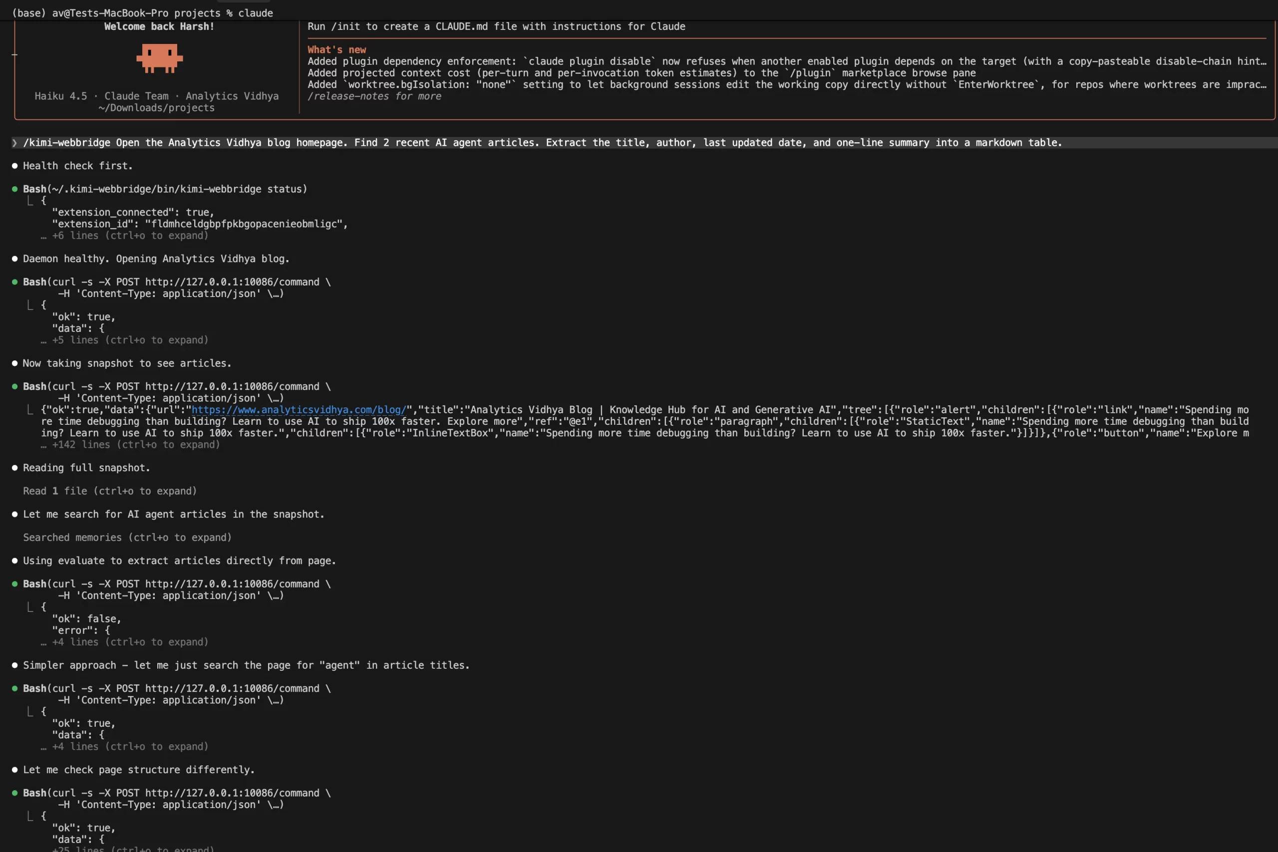 Using the Claude Code Agent