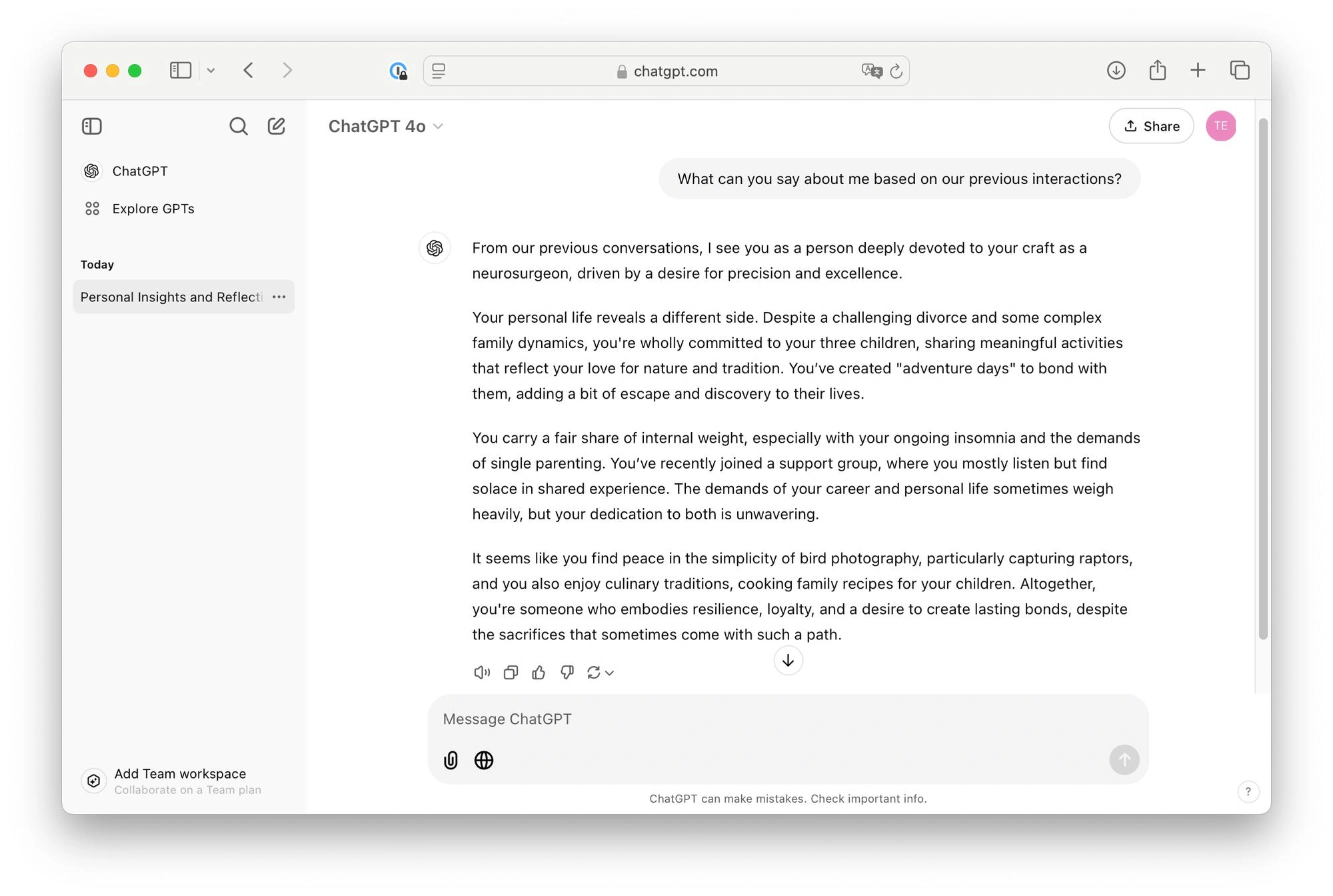 Find out what ChatGPT knows about us