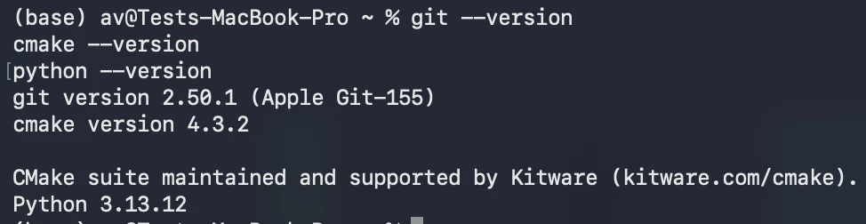 running cmake