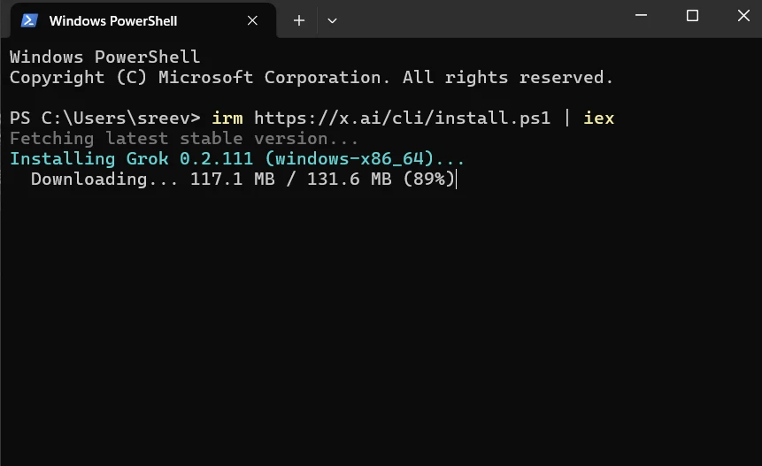 Installing Grok