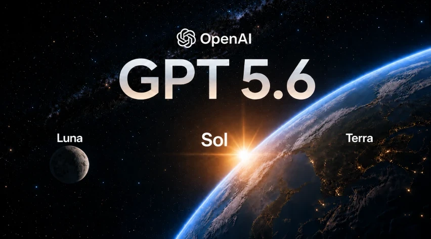 OpenAI GPT-5.6 branding featuring Earth and moon