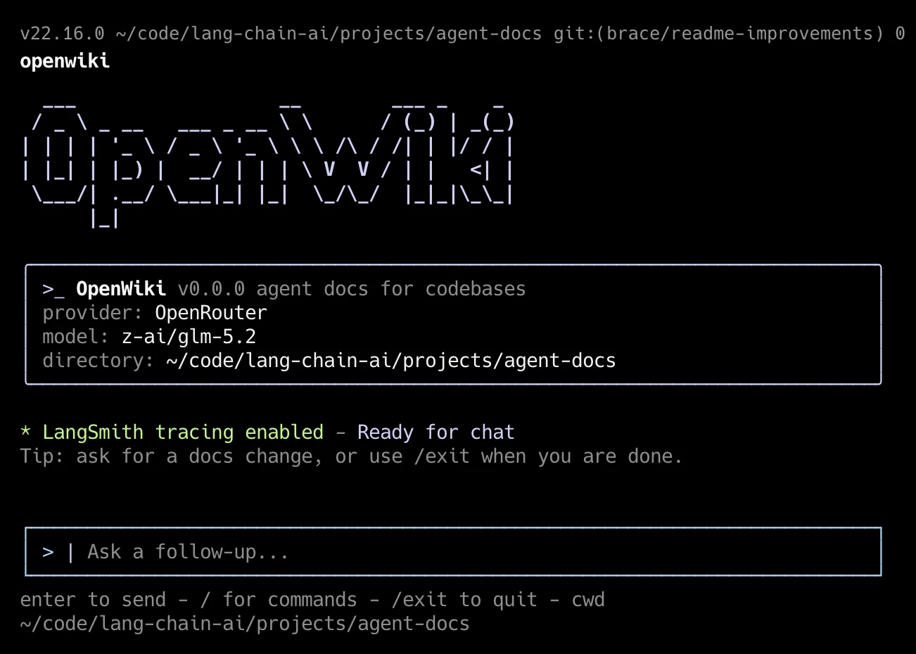 5. langchain-ai/openwiki (~11.8K izinkanyezi) – umfanekiso